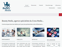 Tablet Screenshot of boostymedia.com